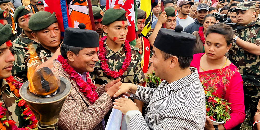 गोरखा–जितगढी पदयात्रा टोलीलाई तनहुँमा स्वागत